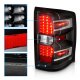 GMC Sierra 3500HD Dually 2015-2019 Black LED Tail Lights