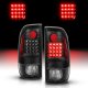 Ford F250 Super Duty 1999-2007 Black LED Tail Lights