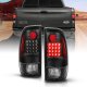 Ford F550 Super Duty 1999-2007 Black LED Tail Lights