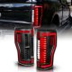 Ford F250 Super Duty 2017-2019 Black Full LED Tail Lights