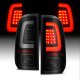 Ford F250 Super Duty 2008-2016 Black Smoked Tube LED Tail Lights