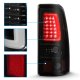 Chevy Silverado 1500HD 2001-2002 Black Smoked LED Tail Lights Tube