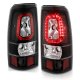 Chevy Silverado 1999-2002 Black Halo LED Tail Lights