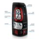 Chevy Silverado 3500 2001-2002 Black Halo LED Tail Lights