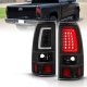 Chevy Silverado 1500HD 2001-2002 Black LED Tail Lights Tube