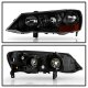 Acura TL 2002-2003 Black Headlights