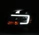Chevy Colorado 2015-2022 Black LED Tube DRL Projector Headlights