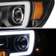 Chevy Colorado 2015-2022 Black LED Tube DRL Projector Headlights