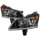 Chevy Traverse 2009-2012 Black Headlights