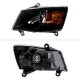 Dodge Grand Caravan 2008-2010 Headlights Black