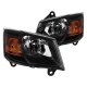 Dodge Grand Caravan 2008-2010 Headlights Black