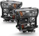 Ford F150 2015-2017 Headlights Black