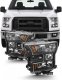 Ford F150 2015-2017 Headlights Black