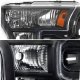 Ford F150 2015-2017 Headlights Black