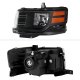 Ford Flex 2009-2012 Black Headlights