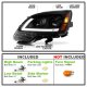 GMC Acadia 2007-2012 Black Projector Headlights LED DRL