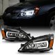 Honda Accord 2003-2007 Black Headlights LED DRL