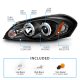 Chevy Impala 2006-2013 Black Projector Headlights Halo and LED