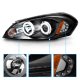 Chevy Monte Carlo 2006-2007 Black Projector Headlights with CCFL Halo and LED