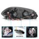 Chevy Monte Carlo 2006-2007 Black Projector Headlights with CCFL Halo and LED