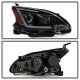 Nissan Sentra 2013-2015 Black Smoked Projector Headlights LED DRL