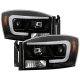 Dodge Ram 2500 2006-2009 Black LED Low Beam Projector Headlights