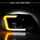 Dodge Ram 2500 2010-2018 Black Projector Headlights Tube DRL Switchback Signals