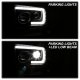 2005 Ford Excursion Black Low Beam LED Projector Headlights DRL