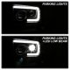Ford F250 Super Duty 2005-2007 Black Low Beam LED Projector Headlights DRL