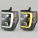 Ford F550 Super Duty 2008-2010 Black Low Beam LED Projector Headlights DRL Switchback Signals