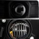 Ford F550 Super Duty 2008-2010 Black Low Beam LED Projector Headlights DRL Switchback Signals