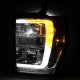 Ford F250 Super Duty 2008-2010 Low Beam LED Projector Headlights DRL Switchback Signals