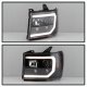 GMC Sierra 3500HD 2007-2013 Black Out LED DRL Projector Headlights