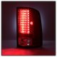 GMC Sierra 2500HD 2007-2013 Red and Clear LED Tail Lights