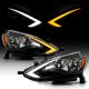 Nissan Sentra 2016-2019 Black Headlights LED DRL Signals
