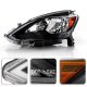 Nissan Sentra 2016-2019 Black Headlights LED DRL Signals