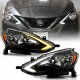 Nissan Sentra 2016-2019 Black Headlights LED DRL Signals