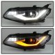 Chevy Malibu 2016-2018 Black Projector Headlights LED DRL Signals