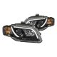 Audi A4 2006-2008 Black Projector Headlights LED DRL