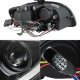 Audi A4 2006-2008 Black Projector Headlights LED DRL