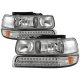 Chevy Suburban 2000-2006 Headlights LED Bumper Lights