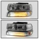 Chevy Tahoe 2000-2006 Smoked Headlights LED Bumper Lights