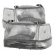 Ford F350 1992-1996 Clear Replacement Headlights Set