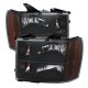 GMC Sierra 3500HD 2007-2014 Black Headlights