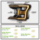 Ford F150 2018-2020 Black Projector LED Headlights Amber Sequential Signals
