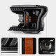 Ford F150 2018-2020 Black Projector LED Headlights Amber Sequential Signals