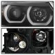 BMW 3 Series Sedan 2006-2008 Black Halo Projector Headlights
