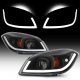 Chevy Cobalt 2005-2010 Black Projector Headlights LED DRL