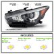 Infiniti Q50 2014-2017 Black Projector LED Headlights DRL