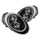 Porsche 911 997 2005-2012 Black HID Projector Headlights LED DRL